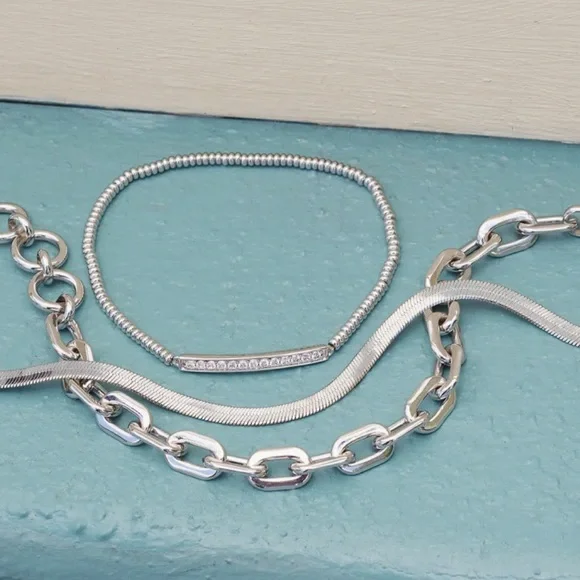 🔥🆕 Kendra Scott Korinne Silver Chain Bracelet🔥 - Picture 2 of 7